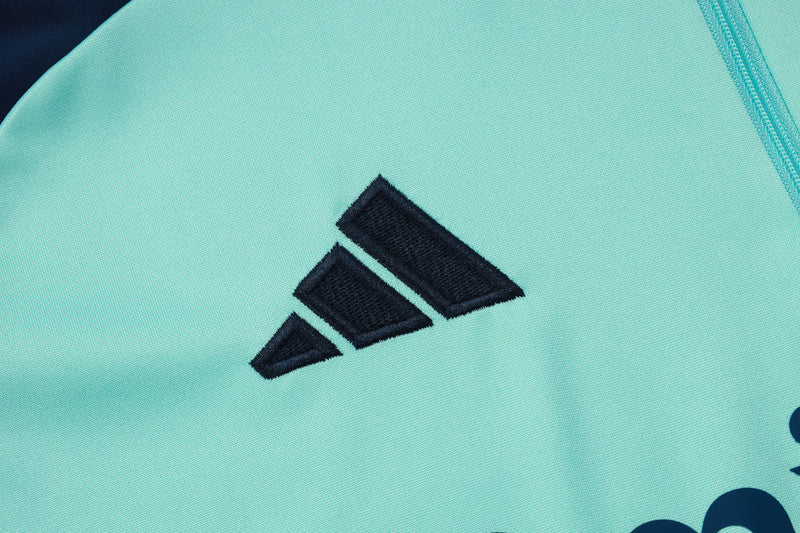 Conjunto Arsenal Treino 24/25 - Masculino Adidas - Azul agua / azul escuro