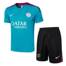 Conjunto Paris Saint-Germain Treino Camisa manga curta + short 24/25 - Masculino Nike - Azul