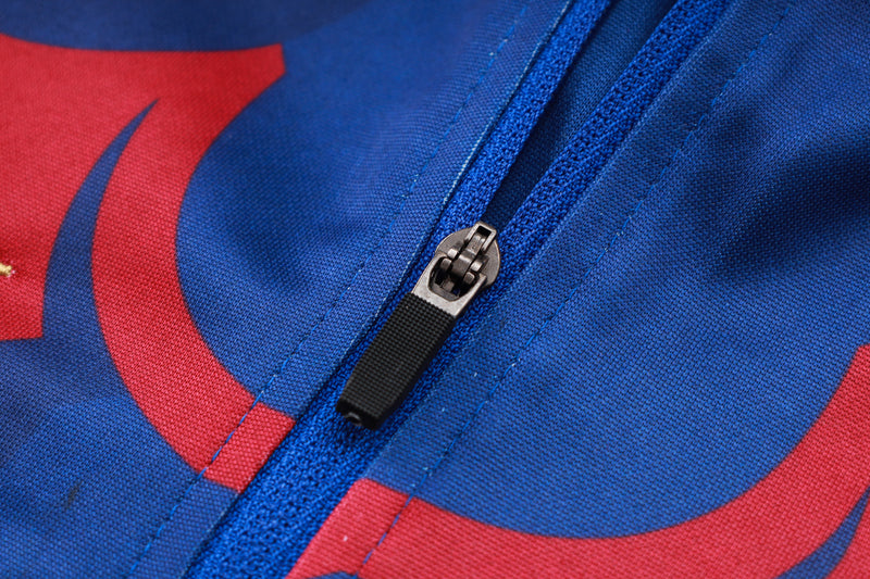 Conjunto Barcelona Treino 24/25 - Masculino Nike - Azul e vermelho