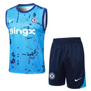 Conjunto Chelsea Treino Camisa Regata + short 24/25 - Masculino Nike - Azul claro