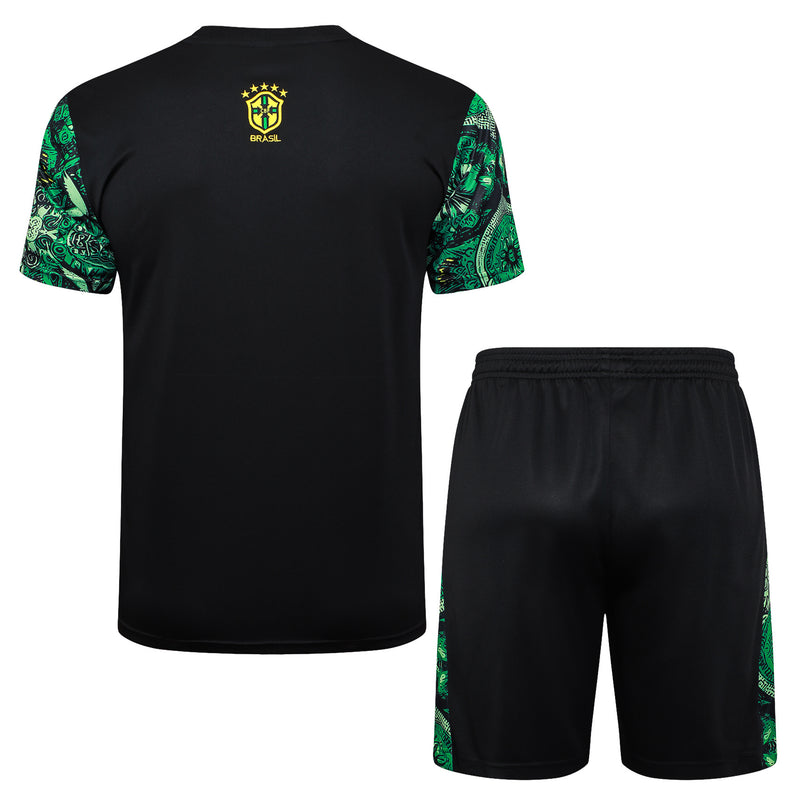 Conjunto do Brasil manga curta + short 24/25 Ediçao Especial - Masculino Nike - Verde