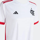 Camisa Flamengo II 24/25 - Torcedor Adidas Feminina - Branca com detalhes em vermelho