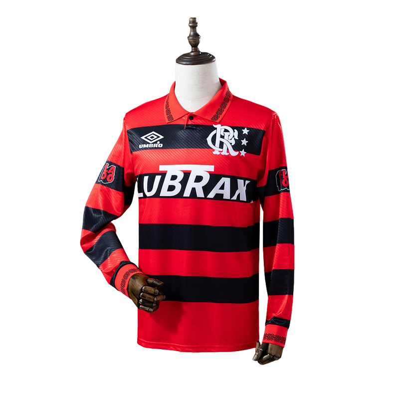 Camisa Do Flamengo 94/95 Retrô  Manga Longa - Torcedor Masculina