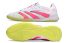 Chuteira de Futsal Adidas Predator Elite IC - Branco com rosa