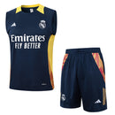 Conjunto Real Madrid Treino Camisa Regata + short 24/25 - Masculino adidas - azul royal