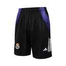 Conjunto Real Madrid Treino Camisa + short 24/25 - Masculino Adidas - Preta com detalhes roxo