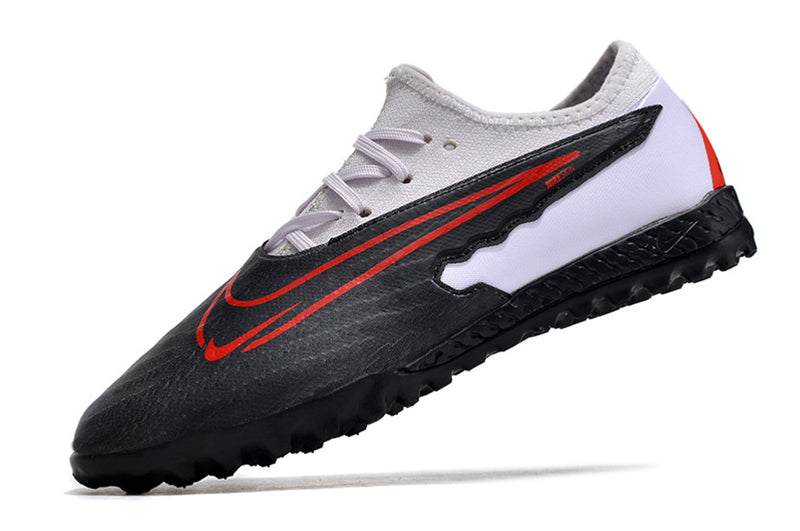 Chuteira de Campo Nike React Phantom GX Pro TF - Branco/Preto/Laranja