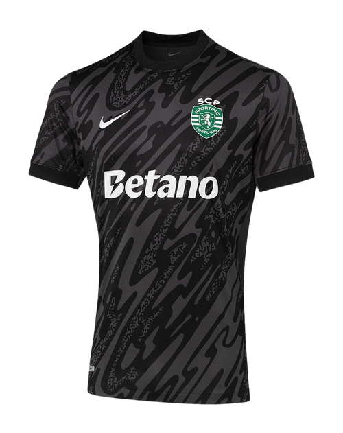 Camisa Sporting Lisboa GR ll 25/26 - Torcedor Nike Masculina - Preto