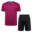 Conjunto Paris Saint-Germain Treino Camisa manga curta + short 24/25 - Masculino Nike - Roxo