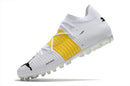 Chuteira Puma Future Z FG/AG - Branco/amarelo