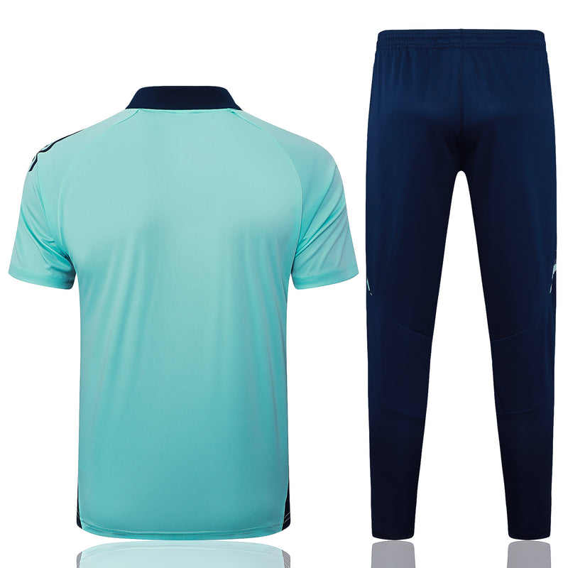 Conjunto Manchester United Treino 24/25 - Masculino Adidas - Verde claro