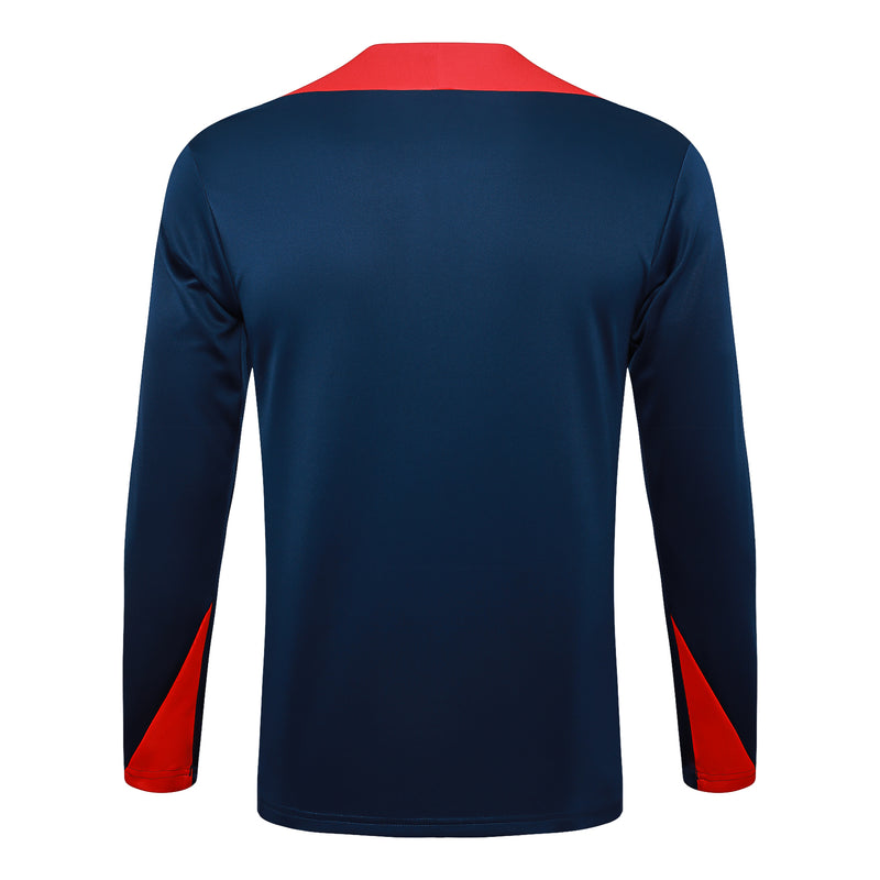 Conjunto Barcelona Treino 24/25 - Masculino Nike - Azul Royal