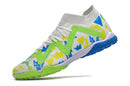 Chuteiras de futebol Puma Future X Powercat Tokyo Match TF - Branco/Verde/Azul