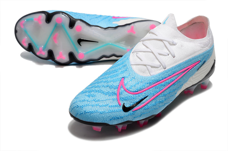 Chuteira de Campo NIKE PHANTOM GX ELITE FG - Branco/Azul