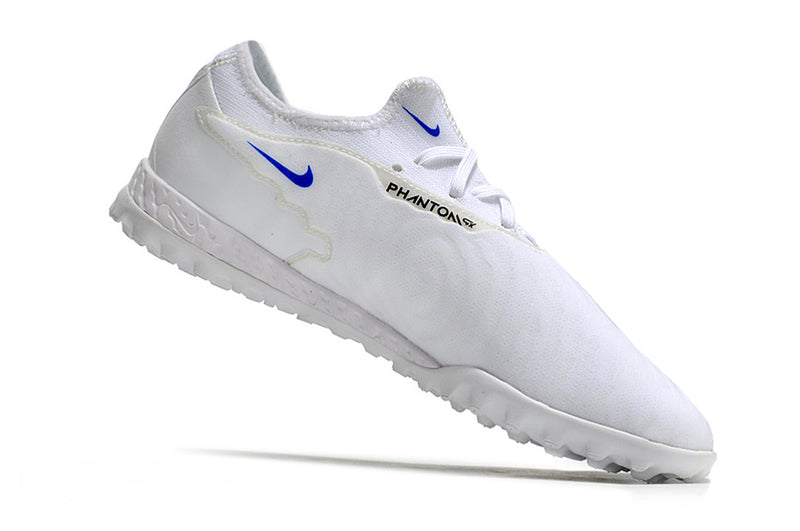 Chuteira de Campo Nike React Phantom GX Pro TF - Branco