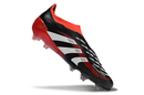 Chuteira de Campo Adidas Predator Elite LL sem cadarço FG - Preto e Vermelho