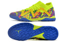 Chuteiras de futebol Puma Future X Powercat Tokyo Match TF - Amarelo/Azul