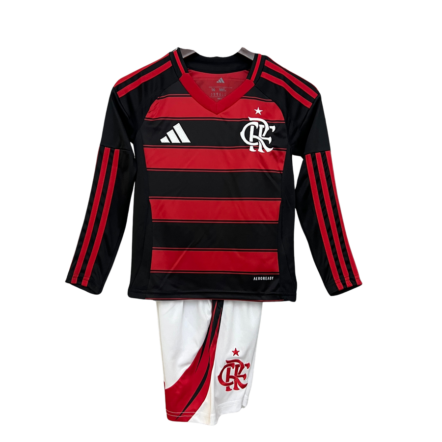 Conjunto Infantil - Flamengo 25/26 I Home - Manga longa