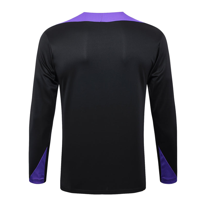 Conjunto Paris Saint-Germain Treino 24/25 - Masculino Jordan - Preto