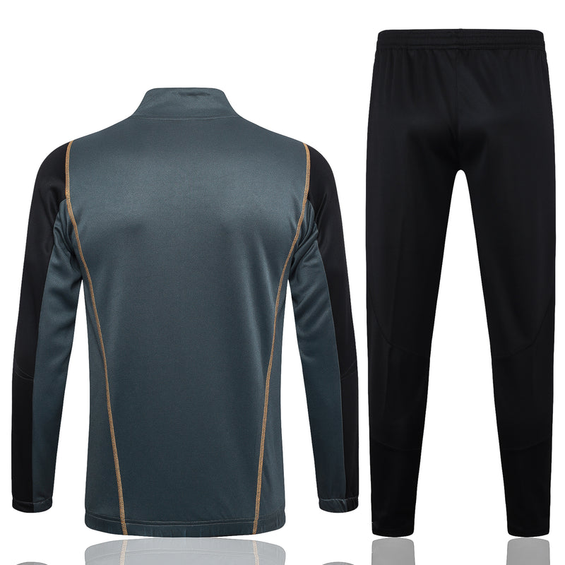Conjunto Real Madrid Treino 24/25 - Masculino Adidas -  Azul (gola azul claro)