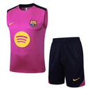 Conjunto Barcelona Treino Camisa Regata + short 25/26 - Masculino Nike - Rosa