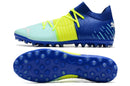 Chuteira Puma Future Z FG/AG - Azul/Amarelo/verde agua