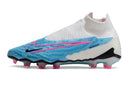 Chuteira de Campo NIKE PHANTOM GX ELITE DF Link FG -  Branco/Azul