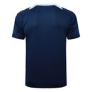 Conjunto Real Madrid Treino Camisa manga curta + short 25/26 - Masculino Adidas - azul (gola azul claro)