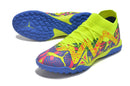Chuteiras de futebol Puma Future X Powercat Tokyo Match TF - Amarelo/Azul