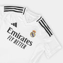 Camisa Real Madrid I 24/25 - Torcedor Adidas Feminina - Branca com listras pretas