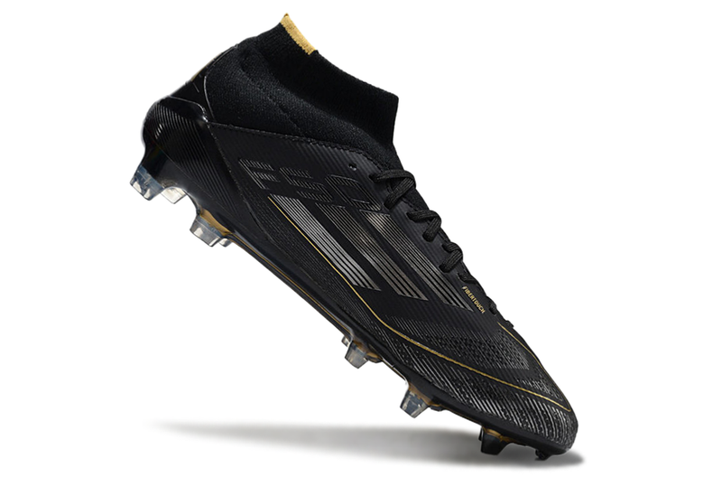 Adidas F50 Elite Mid High Top FG Football Boots - Black