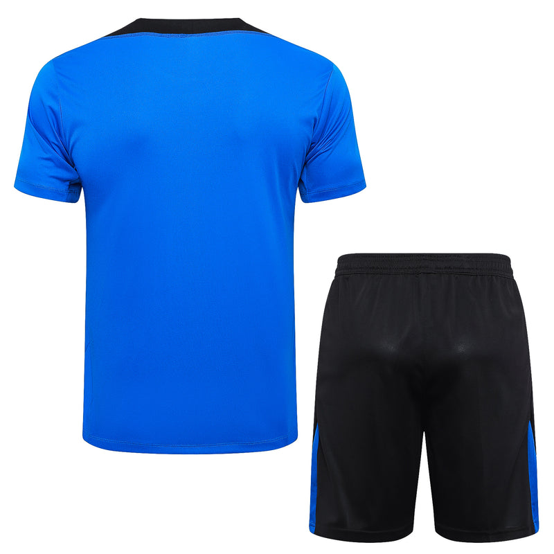 Conjunto Barcelona Treino Camisa manga curta + short 24/25 - Masculino Nike - Azul