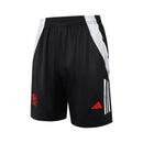 Conjunto Manchester United Treino Camisa Regata + short 24/25 - Masculino Adidas - Preto