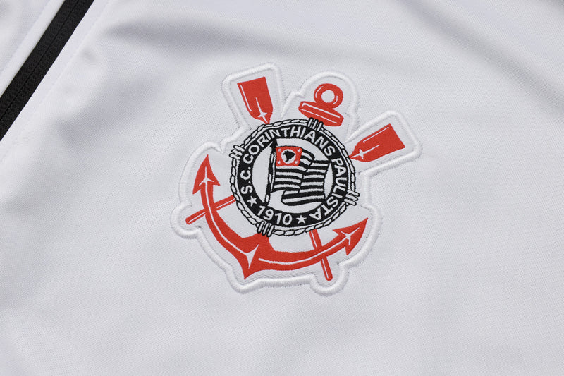 Conjunto Corinthians 24/25 - Masculino Nike - Branco e preto
