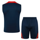 Conjunto Red Bull Leipzig Treino Camisa Regata + short 23/24 - Masculino Nike - Azul