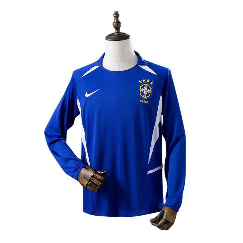 Camisa Do Brasil ll Retrô 2002 Manga Longa - Torcedor Masculina