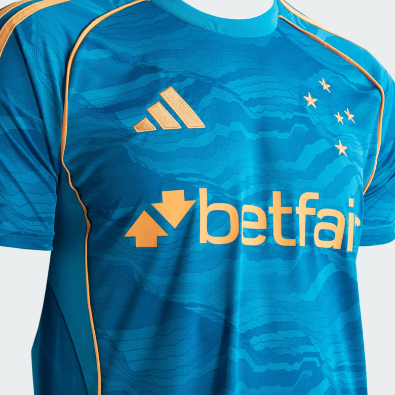 Camisa Cruzeiro lIl 25/26 - Torcedor Adidas Masculina - Azul