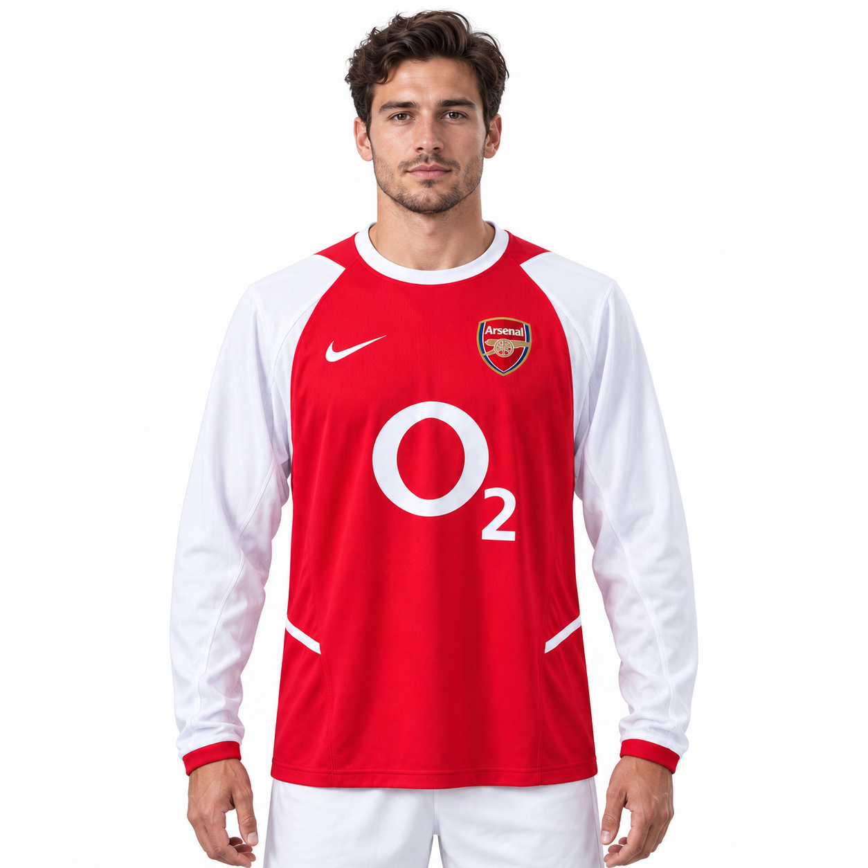 Arsenal FC 02/03 Home - Mangas longa - Retrô