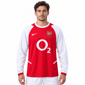 Arsenal FC 02/03 Home - Mangas longa - Retrô