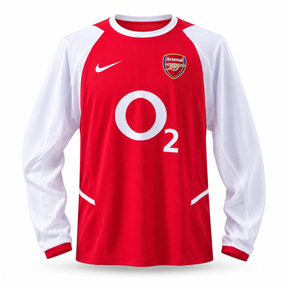 Arsenal FC 02/03 Home - Mangas longa - Retrô