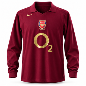 Arsenal FC 05/06 Home - Mangas longa - Retrô