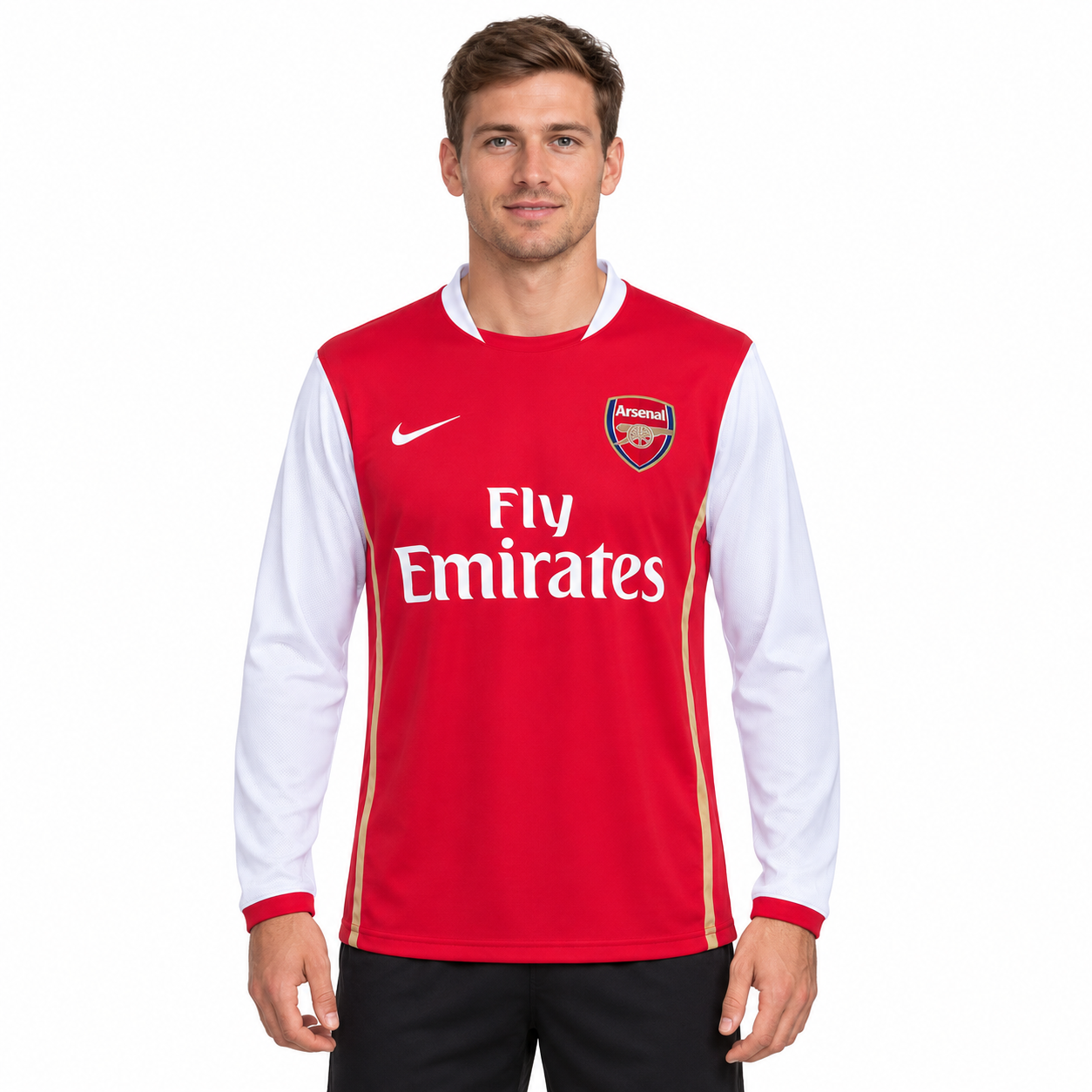 Arsenal FC 06/07 Home - Mangas longa - Retrô