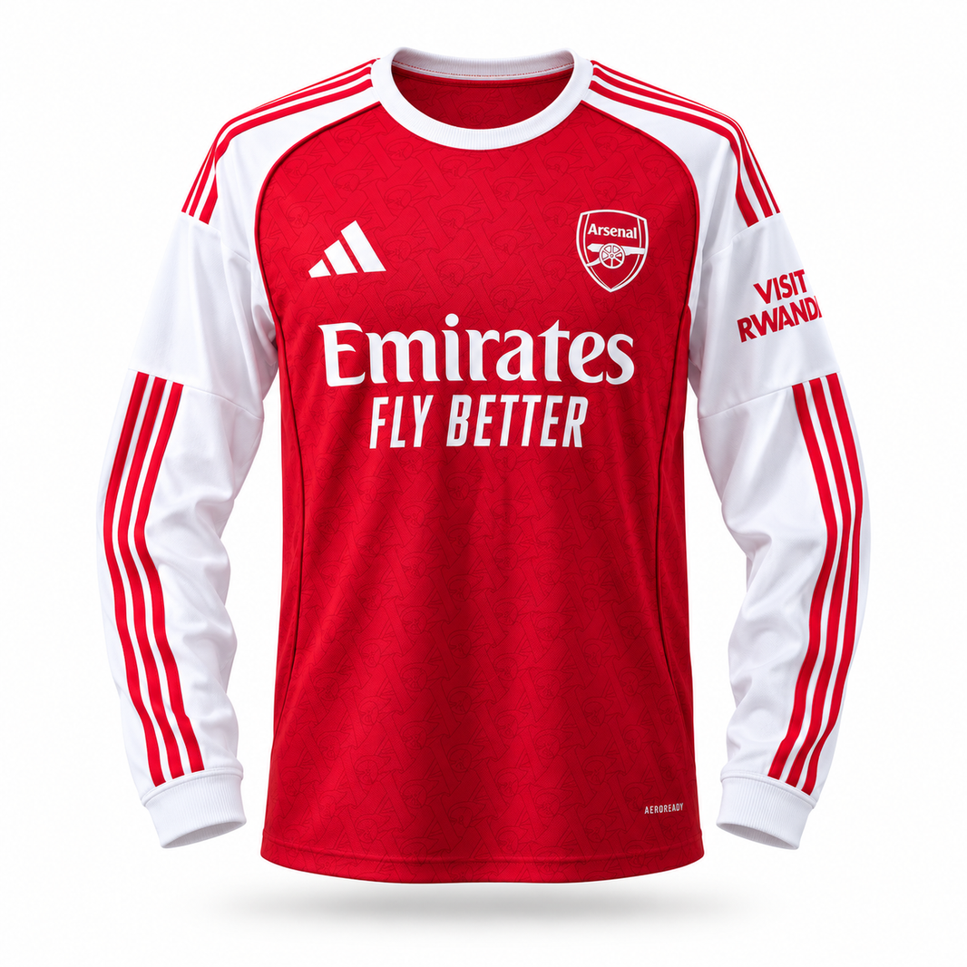 Arsenal FC 25/26 Titular Manga Longa - Torcedor