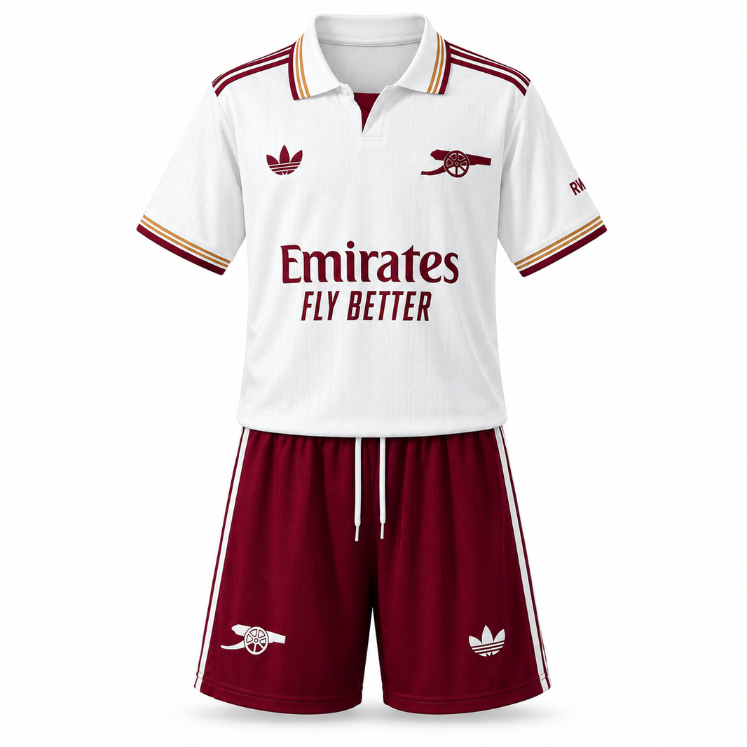 Arsenal FC 25/26 Terceiro Uniforme - Conjunto Infantil