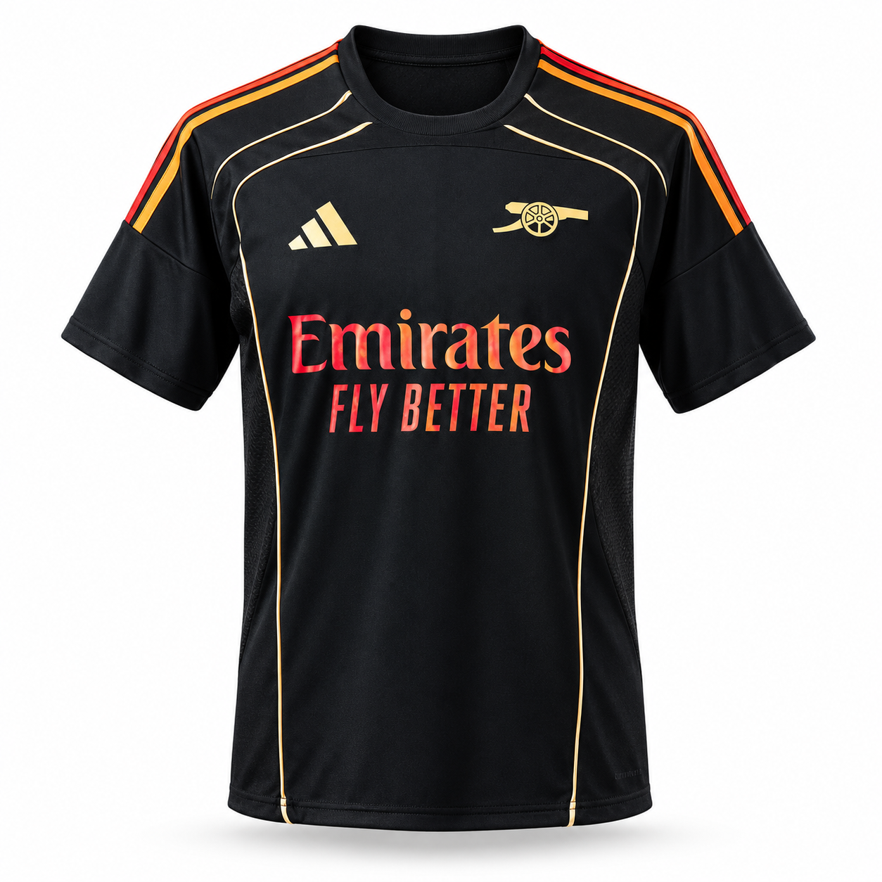 Arsenal FC 26/27 Style Black Retro