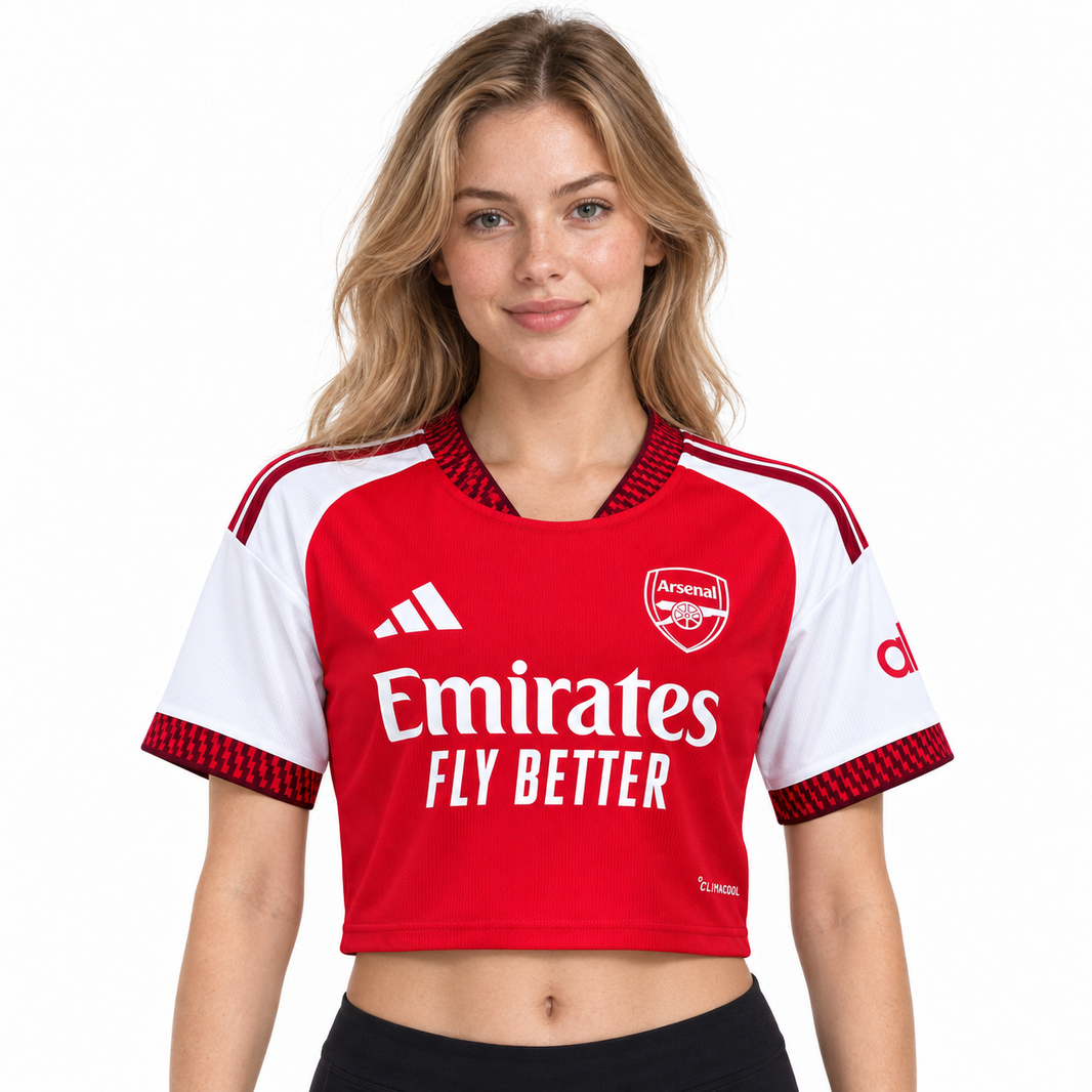 Arsenal FC Cropped Top 26/27 Titular - Torcedor