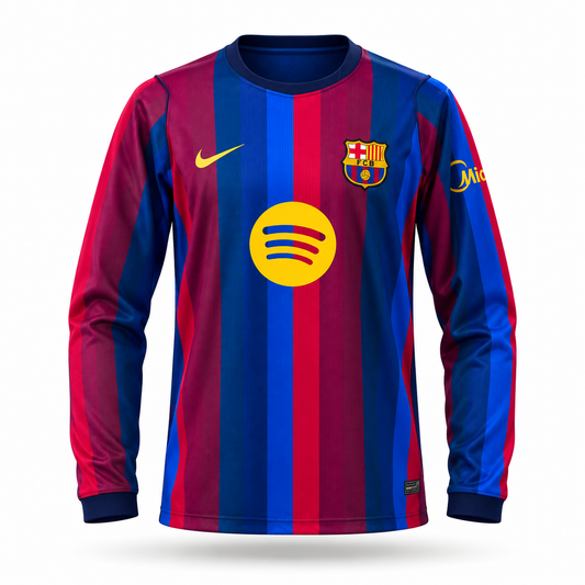 Barcelona 26/27 Home - Long Sleeve - Fan