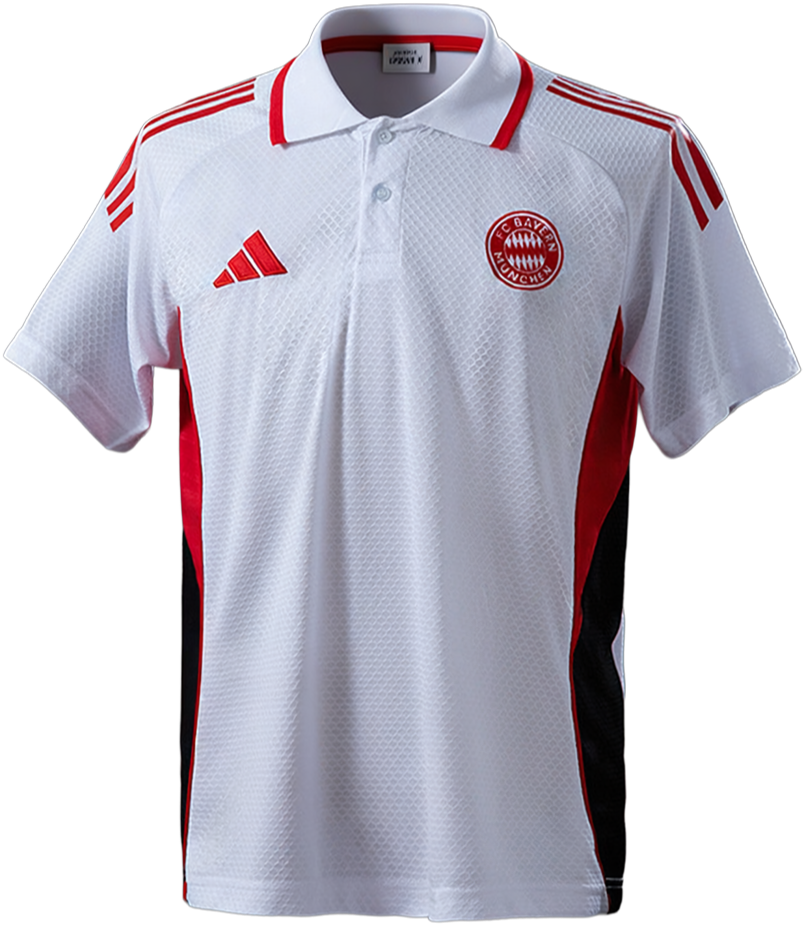 Bayern München 25/26 Polo White & Red