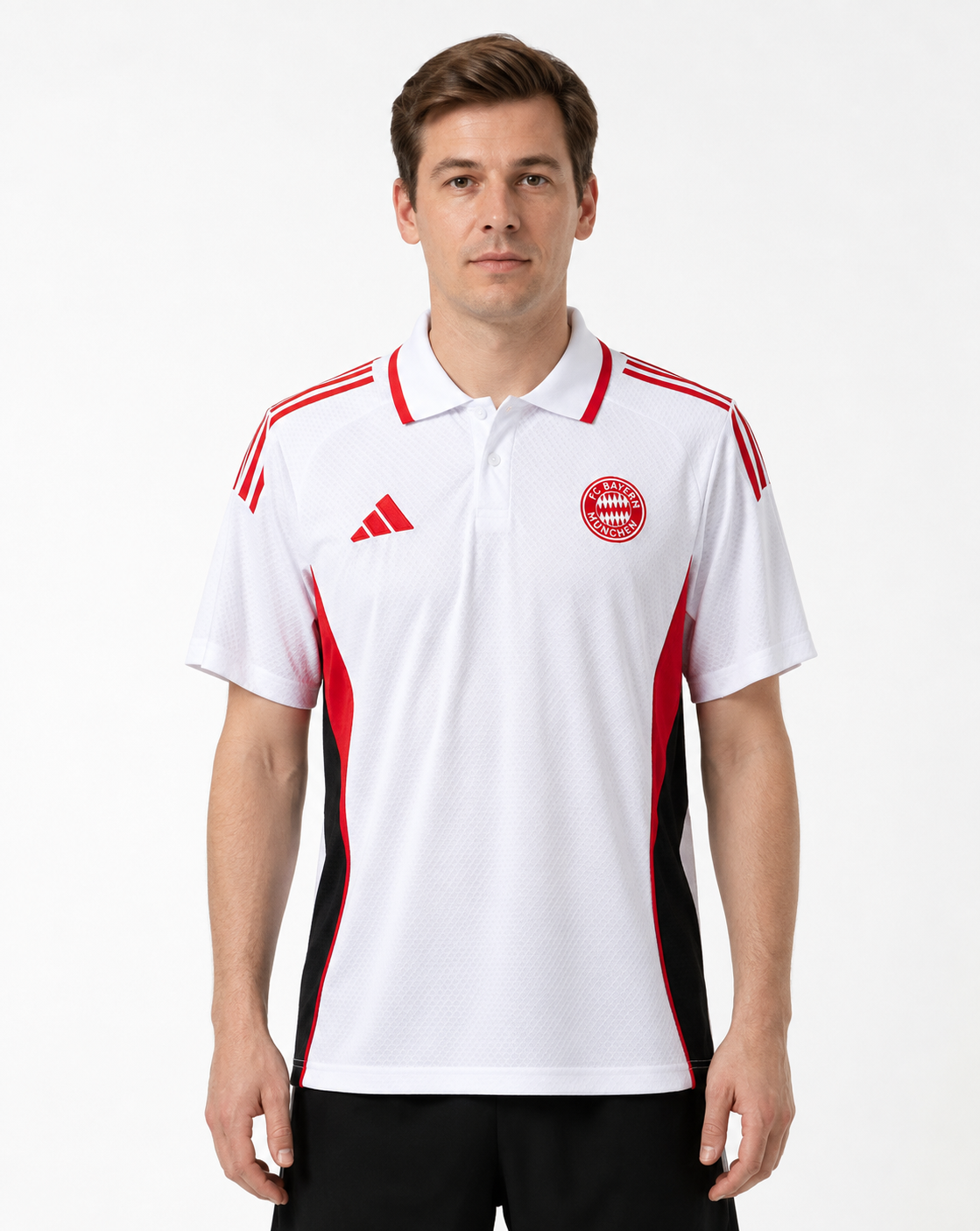 Bayern München 25/26 Polo White & Red