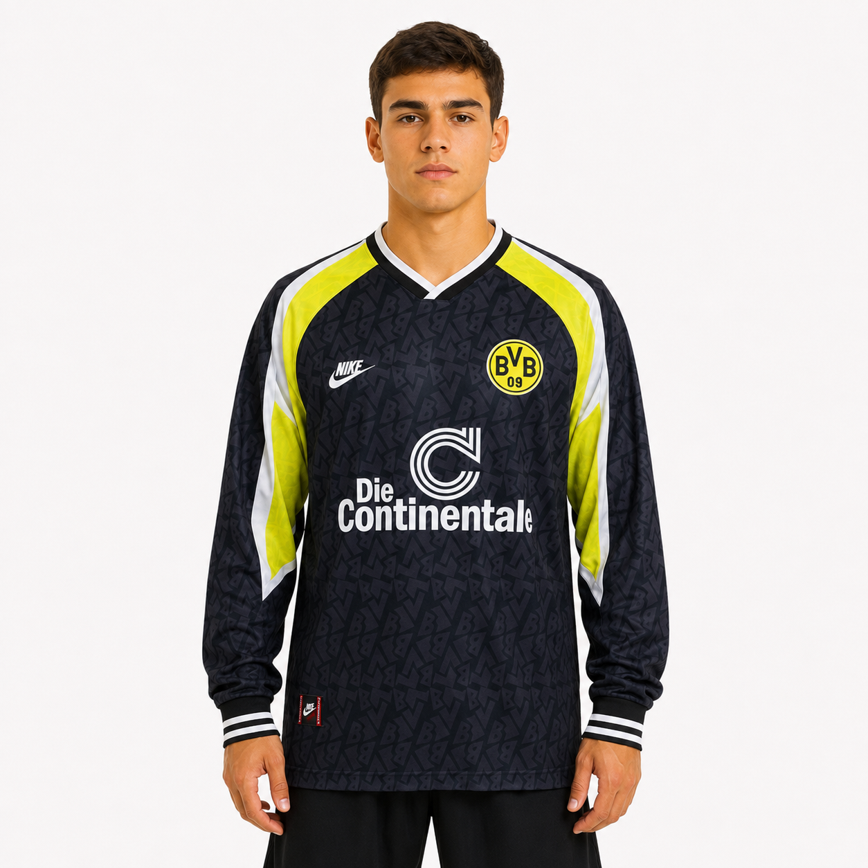 Borussia Dortmund 95/96 - Home - Retrô - Manga longa